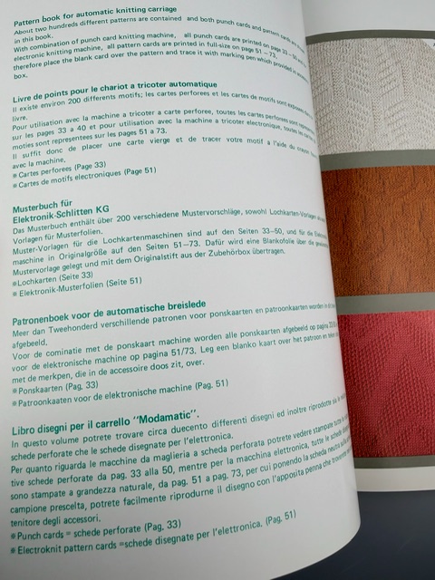 Brother Pattern Book for Automatic Knitting Carriage foto 5